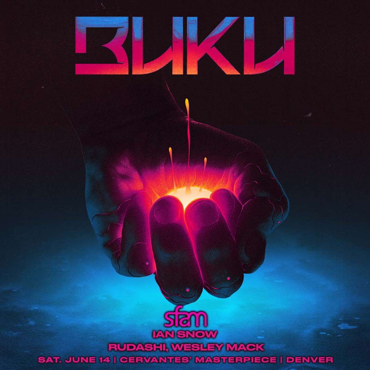 Buku w/ sfam, Ian Snow, Rudashi, Wesley Mack