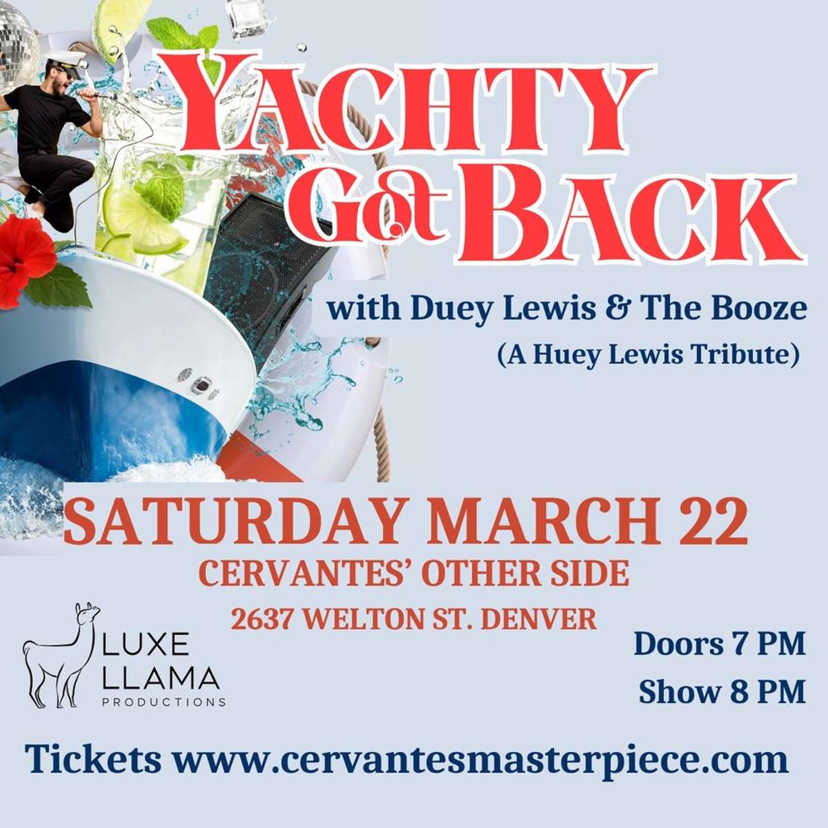 Yachty Got Back w/ Duey Lewis & The Booze (Huey Lewis Tribute)