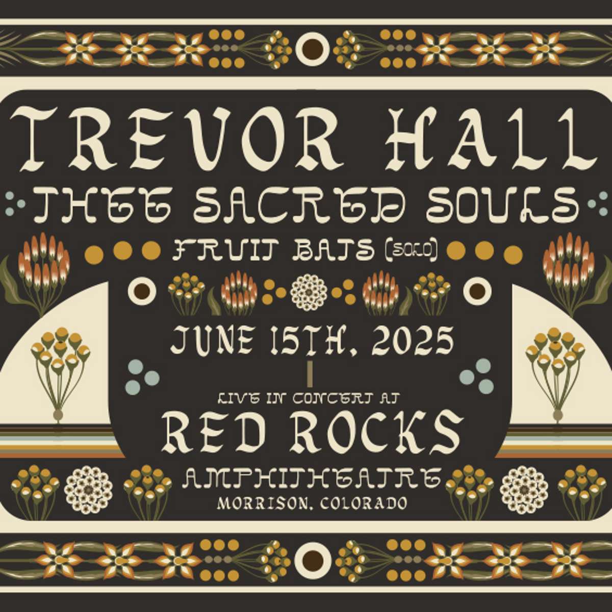 Trevor Hall w/ Thee Sacred Souls, Fruit Bats (Solo) AT RED ROCKS AMPHITHEATRE