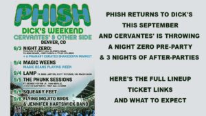 Phish Dick's After-Parties 2026 at Cervantes' | Full Guide