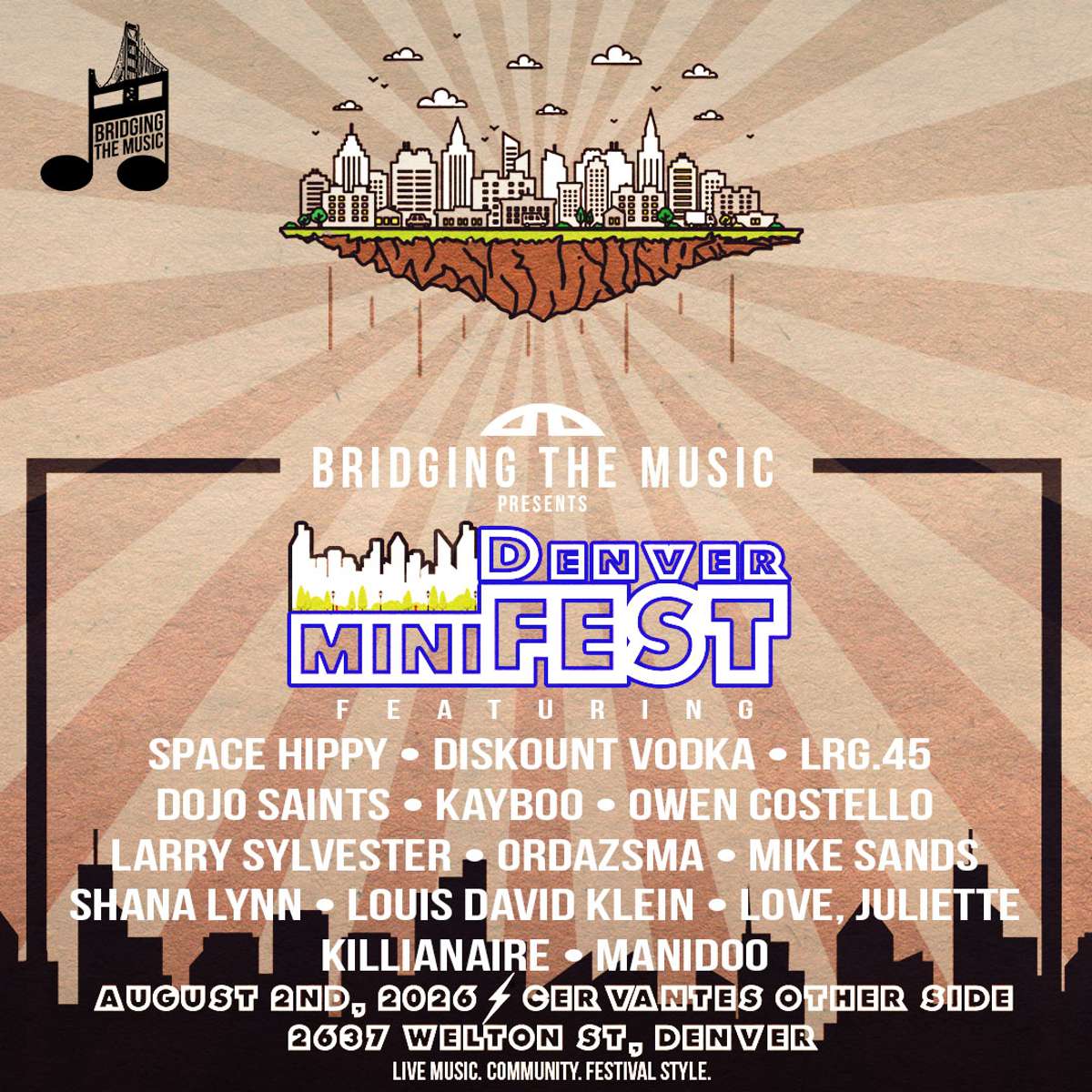 Denver miniFEST: An Evening of Music, Art & Community in a Festival-style Atmosphere!