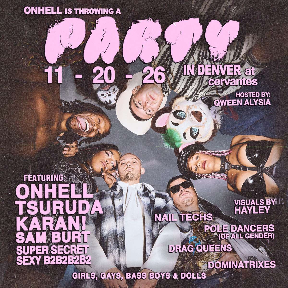 ONHELL w/ Tsuruda, KARAN!, Sam Burt