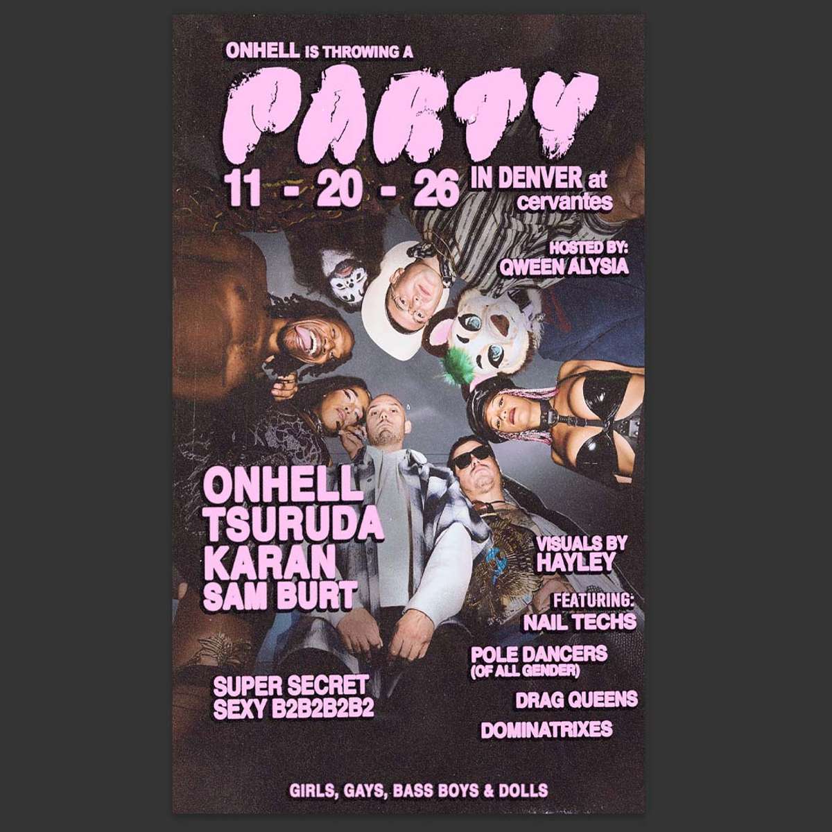 ONHELL w/ Tsuruda, KARAN!, Sam Burt