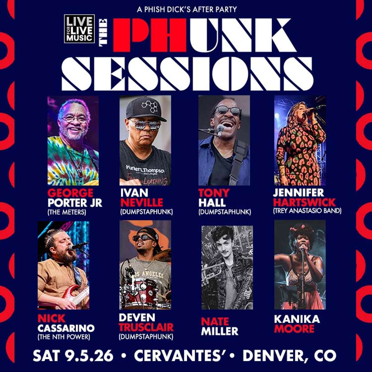The Phunk Sessions Ft. George Porter Jr, Ivan Neville, Tony Hall, Jennifer Hartswick & More – Phish Dick’s After Party