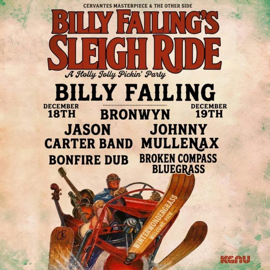 billy failings holiday sleigh ride w bronwyn johnny mullenax w broken compass bluegrass jason carter band friday 12 18 1