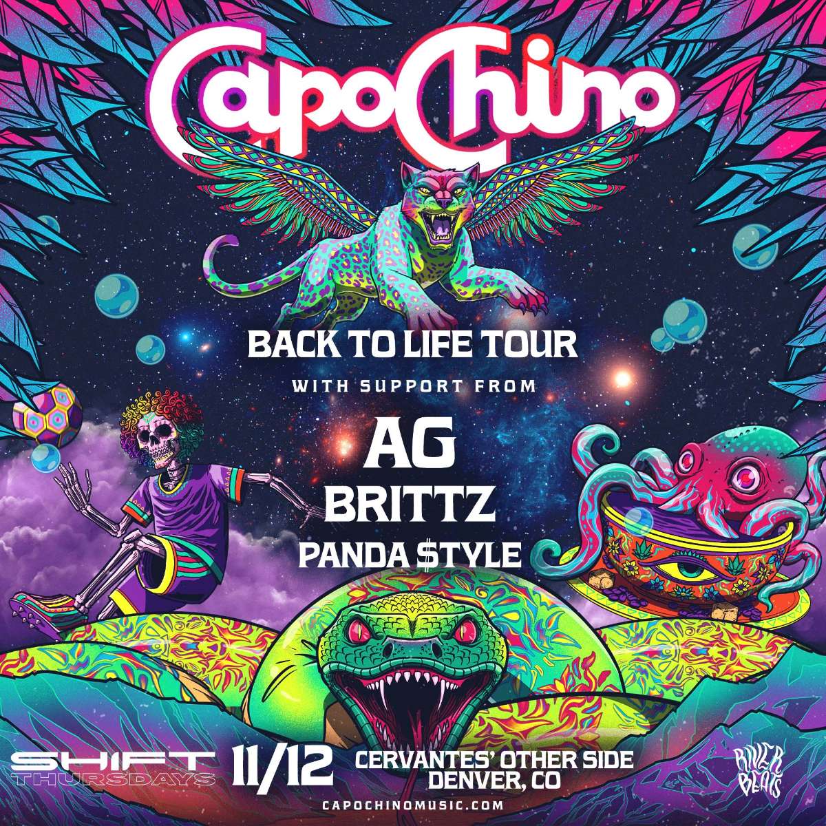 SHIFT Ft. Capochino w/ AG, Brittz, Panda $tyle