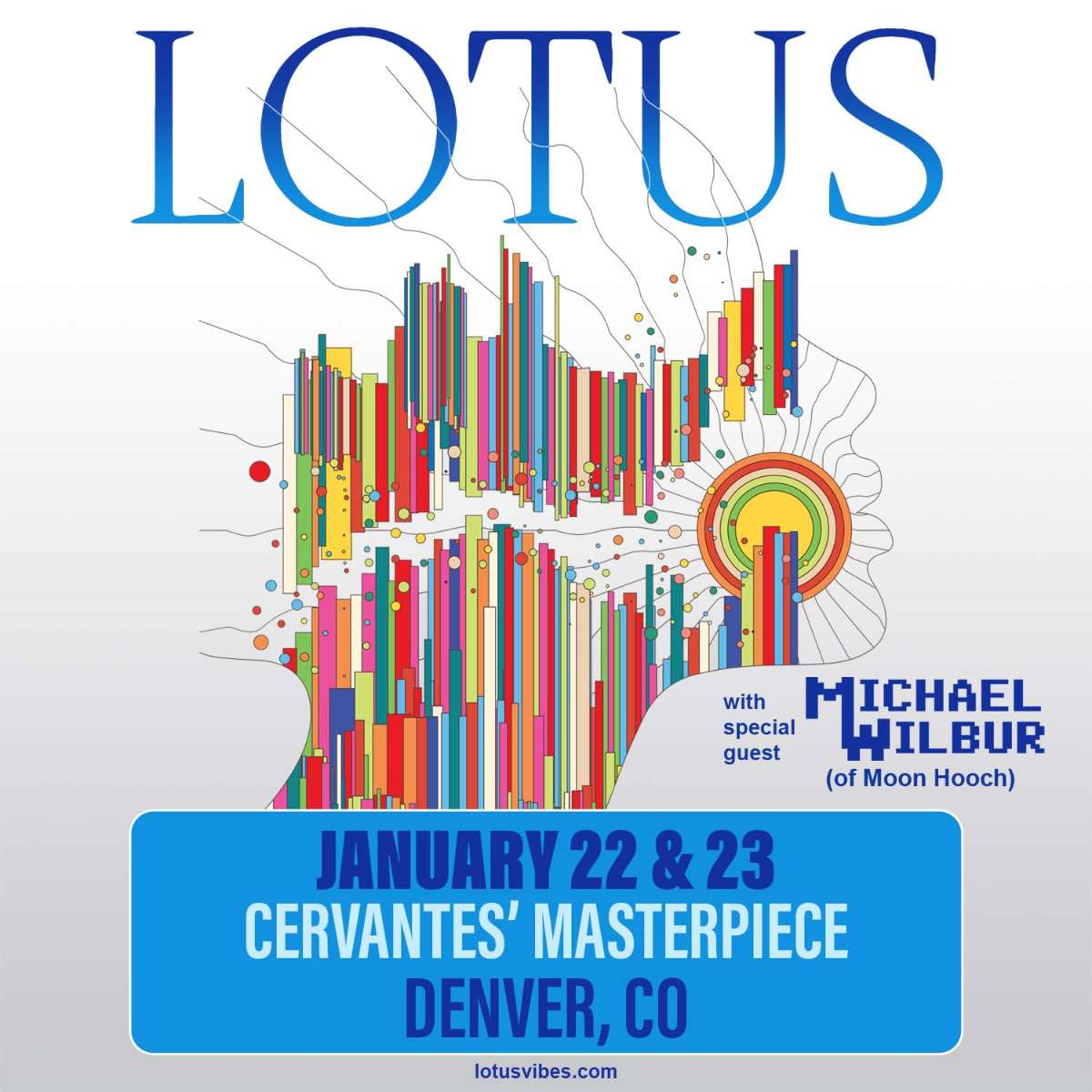 Lotus w/ Michael Wilbur (of Moon Hooch), Mike Greenfield (Late Set) **FRIDAY 1/22**